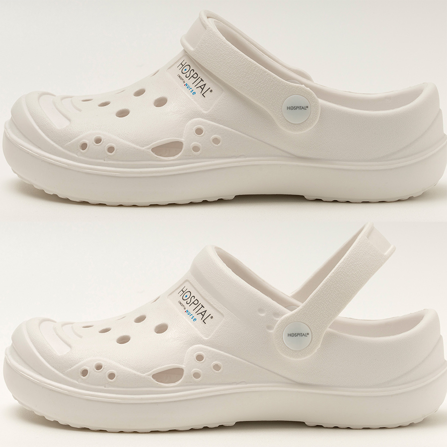 Lafuma SMILE ホワイトサンダル*5 FOLK/フォーク-630-1】男女兼用ソフトサンダル（ホワイト） [医療白衣