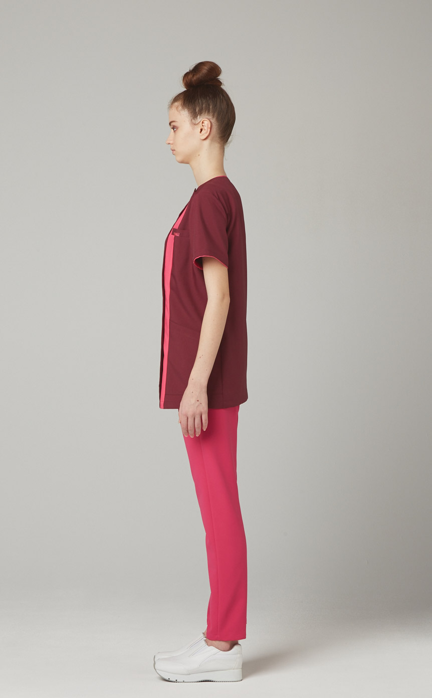 FOLK/フォーク-7023SC-27】レディースジップスクラブ（ダーク