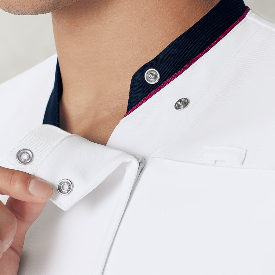 KAZEN/株式会社アプロンワールド-998-18】男女兼用半袖スクラブ