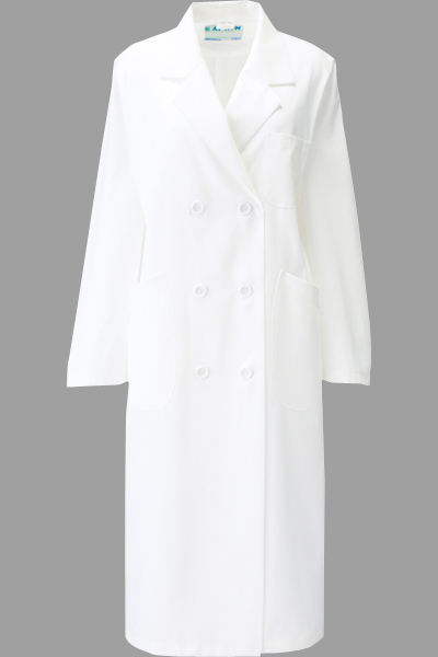 KAZEN/株式会社アプロンワールドの白衣-265-90レディースダブル診察衣