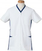 2016年最新白衣-RISERVA/リゼルヴァの白衣-R8495-10メンズ半袖スクラブジャケット
