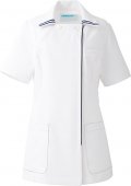 KAZEN/株式会社アプロンワールドの白衣-081-28レディース半袖ジャケット