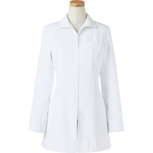 2016年最新白衣-RISERVA/リゼルヴァの白衣-R2641-21長袖レディースエグゼクティブジップドクターコート