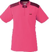 FOLK/フォーク-7037SC-13 男女兼用ニット付プルオーバージャケット チェリーピンク&times;バーガンディ