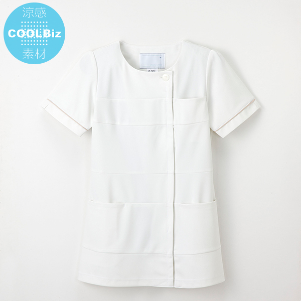 2016年最新白衣-NAGAILEBEN/ナガイレーベンの白衣-LH-6202-OW接触冷感女子上衣