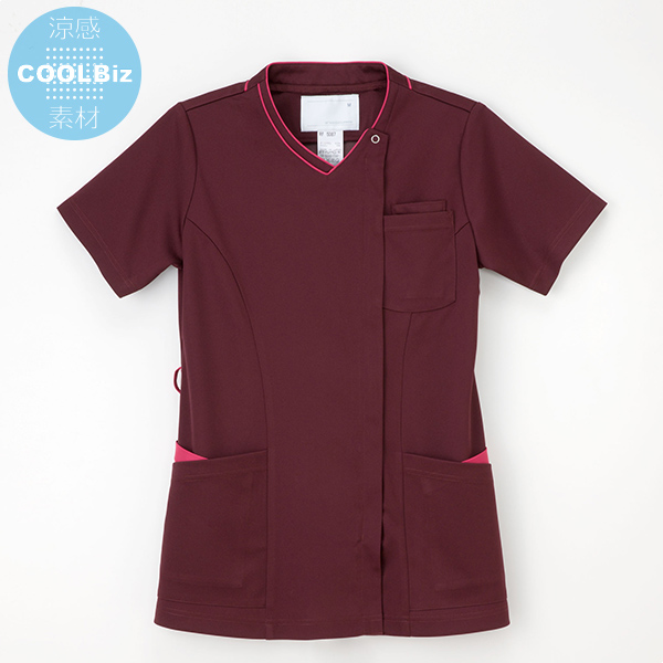 NAGAILEBEN/ナガイレーベンの白衣　RF-5087-VDP 接触冷感レディーススクラブ