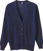 D-PHASE/ディーフェイズの白衣抗ピル長袖カーディガン