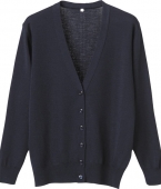 D-PHASE/ディーフェイズの白衣抗ピル長袖カーディガン