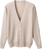 D-PHASE/ディーフェイズの白衣抗ピル長袖カーディガン