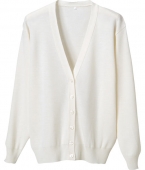 D-PHASE/ディーフェイズの白衣抗ピル長袖カーディガン