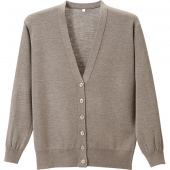 D-PHASE/ディーフェイズの白衣抗ピル長袖カーディガン