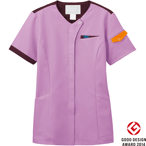 FOLK/フォーク-7088SC-36 受注生産-男女兼用ジップスクラブ&reg; ラベンダー&times;バーガンディ