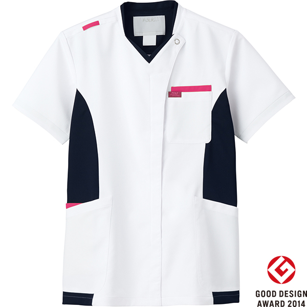 2025年最新白衣-FOLK/フォーク-7108SC-13】男女兼用ジップ