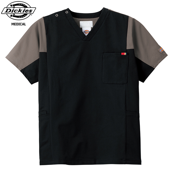 FOLK/フォーク-7113SC-9】Dickies-男女兼用スクラブ（ブラック