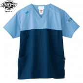 FOLK/フォークの白衣-7040SC-2Dickies-男女兼用バイカラースクラブ