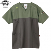 FOLK/フォークの白衣-7040SC-4Dickies-男女兼用バイカラースクラブ