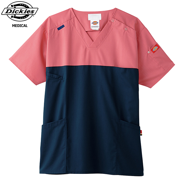 FOLK/フォーク-7040SC-13】Dickies-男女兼用バイカラースクラブ