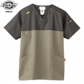 FOLK/フォークの白衣-7040SC-3Dickies-男女兼用バイカラースクラブ