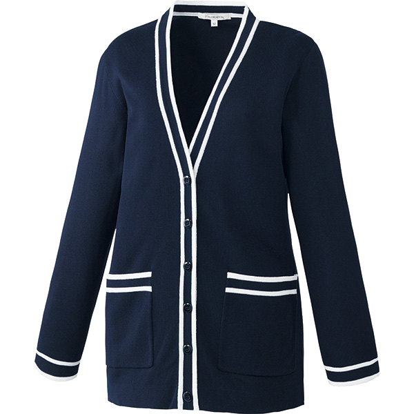 Unite/ユナイト-FR-0010-C5 9分袖カーディガン ネイビー