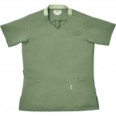 Lohapi/UP15505-6/スクラブジャケット/ダスティグリーン