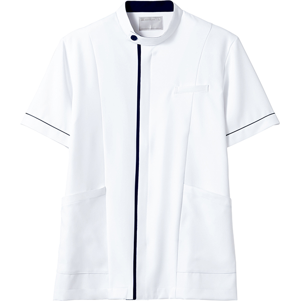 Montblanc Care モンブラン ケア 72 1238 メンズジャケット 白 ネイビー ソフトラチネ Montblanc介護ユニフォーム一覧 メンズデザイン ジャケット 医療白衣ユニフォーム Com