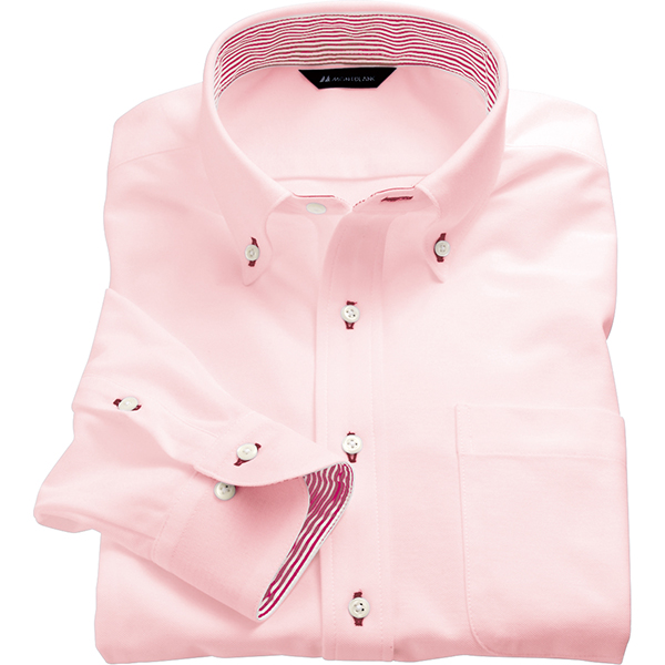 Montblanc Care モンブラン ケア Zk2711 5cb 男女兼用長袖ニットシャツ ピンク アルティマ鹿の子ニット 医療白衣 ユニフォーム Com