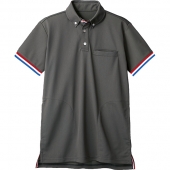 住商モンブラン-72-470 男女兼用ポロシャツ チャコールグレー